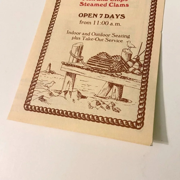 Vintage Souzas Seafood on the Wharf Restaurant Menu Brochure  Pamphlet - Picture 3 of 14
